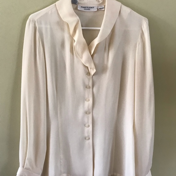 Ann Klein ll silk blouse - Picture 1 of 6